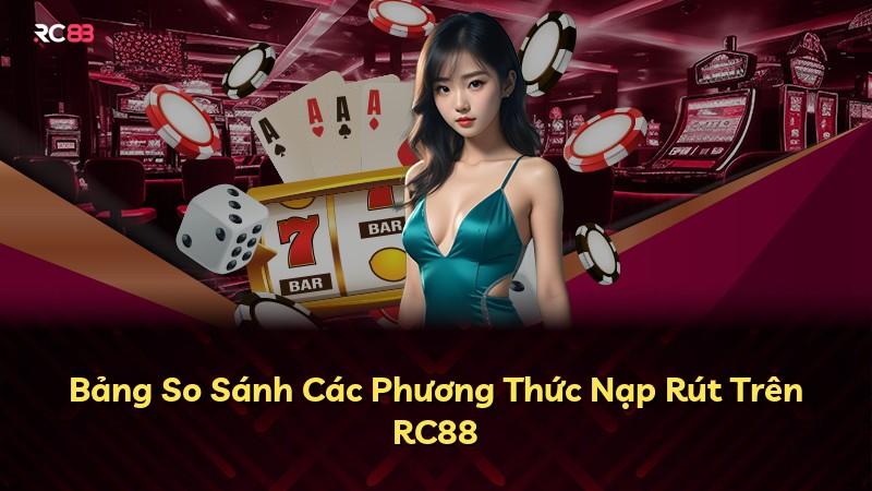 Bảng So Sánh Các Phương Thức Nạp Rút Trên RC88
