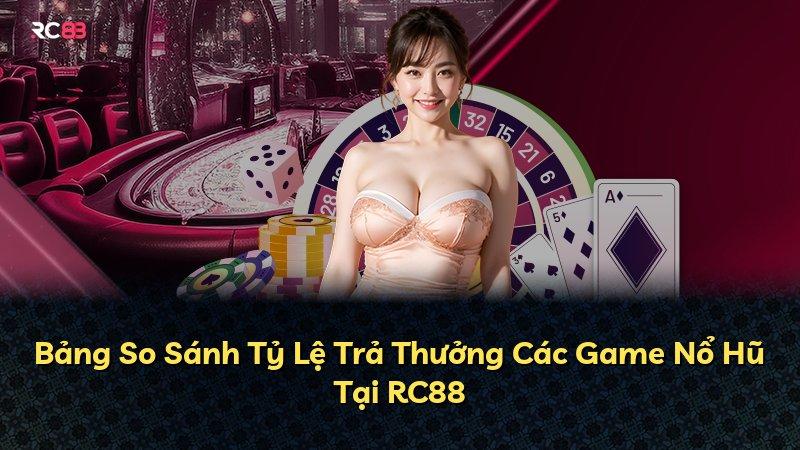 Bảng So Sánh Tỷ Lệ Trả Thưởng Các Game Nổ Hũ Tại RC88
